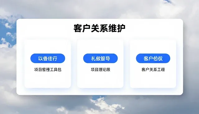 如何通过项目管理服务实现跨领域客户关系维护